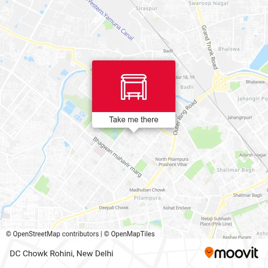 DC Chowk Rohini map