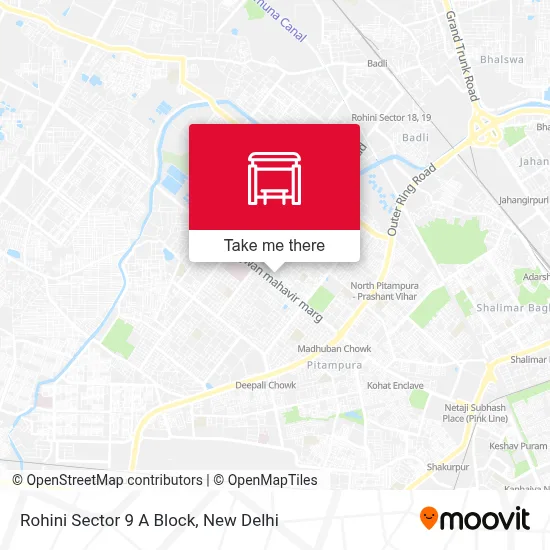 Rohini Sec 9 A Block map