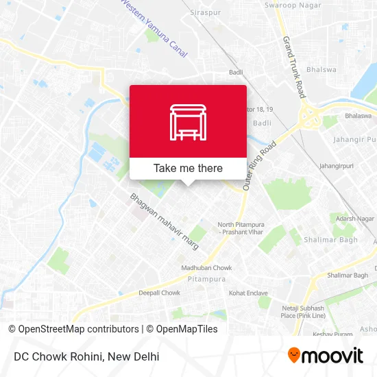 DC Chowk Rohini map