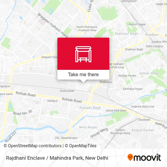 Rajdhani Enclave / Mahindra Park map