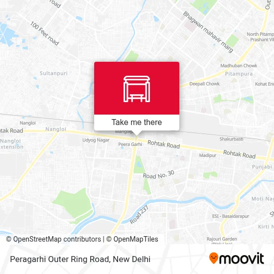 Peragarhi Outer Ring Road map