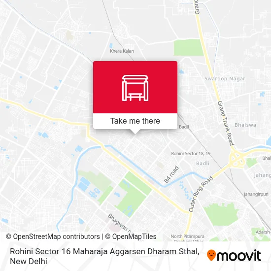 Rohini Sec 16 (Maharaja Aggarsen Dharam Sthal) map