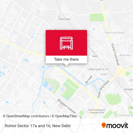 Rohini Sec 17a And 16 map