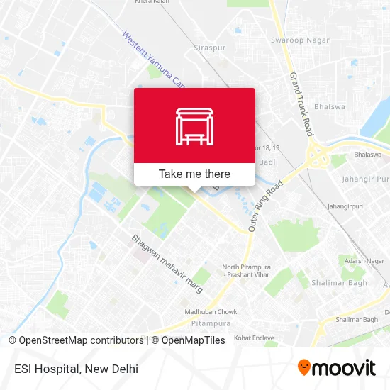 ESI Hospital map
