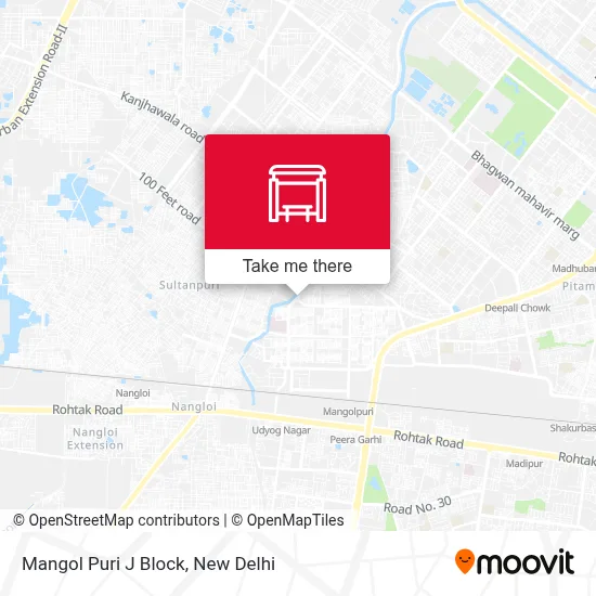 Mangol Puri J Block map