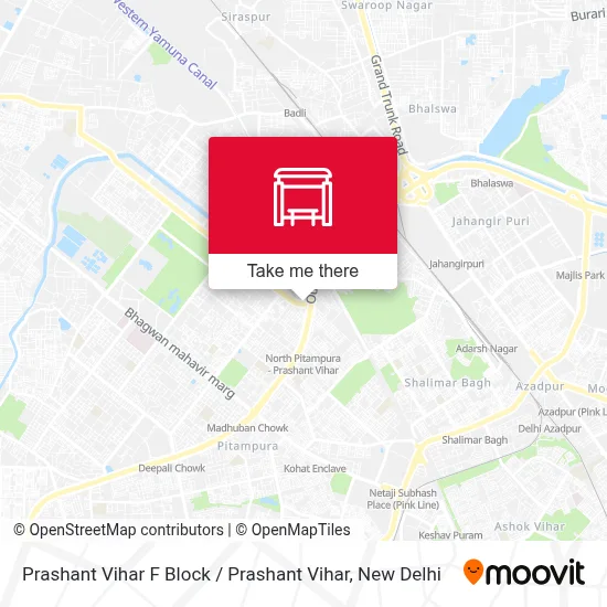 Prashant Vihar F Block /  Prashant Vihar map