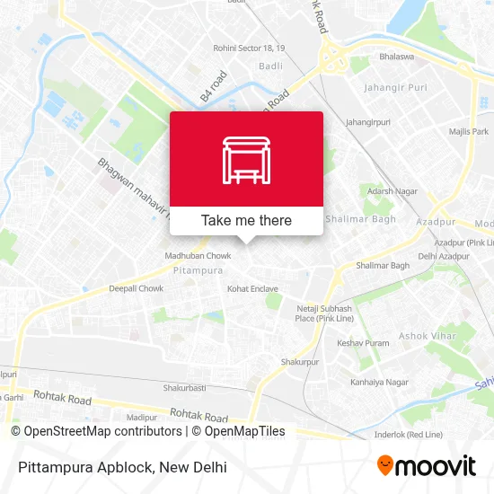 Pittampura Apblock map