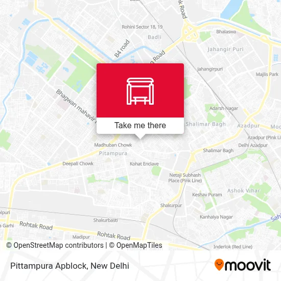 Pittampura Apblock map