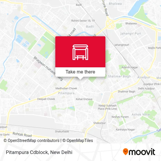 Pitampura Cdblock map