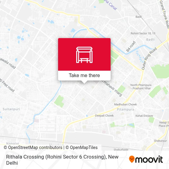 Rithala Crossing (Rohini Sec 6 Crossing) map