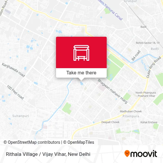 Rithala Village / Vijay Vihar map