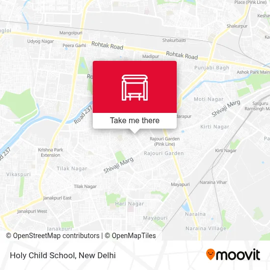 Holy Child School map