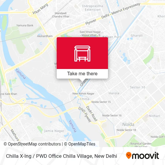Chilla X-Ing / PWD Office Chilla Village map