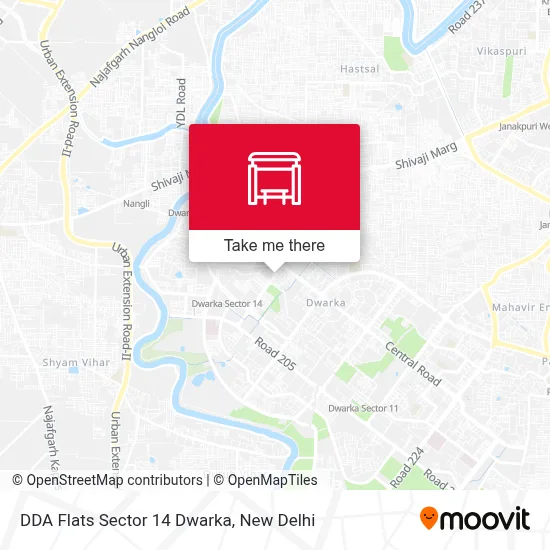 DDA Flats Sec 14 Dwarka map