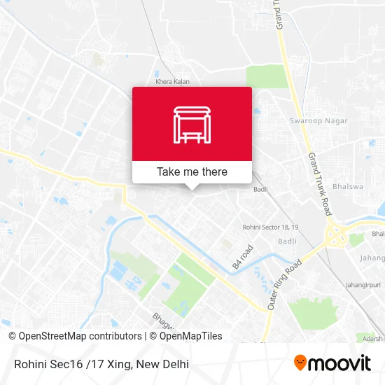 Rohini Sec16 /17 Xing map