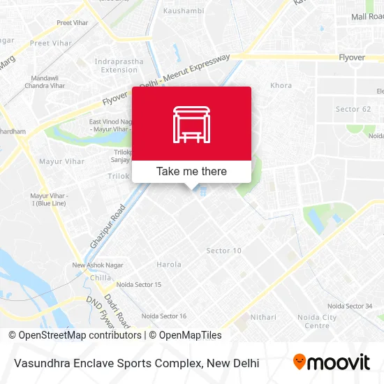 Vasundhra Enclave Sports Complex map