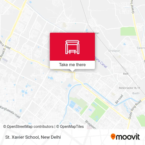 St Xavier School map