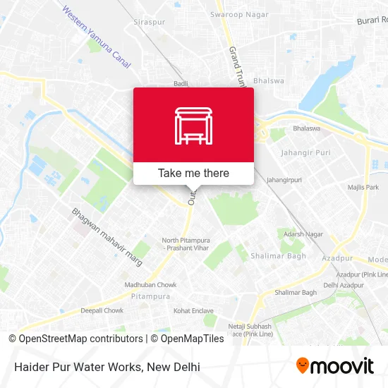 Haider Pur Water Works map
