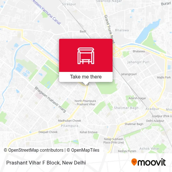 Prashant Vihar Fblock map