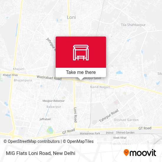 MIG Flates Loni Road map