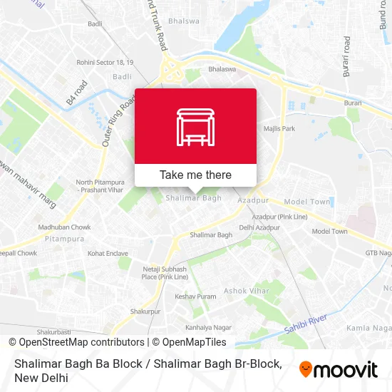Shalimar Bagh Ba Block / Shalimar Bagh Br-Block map