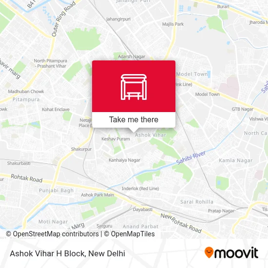 Ashok Vihar H Block map