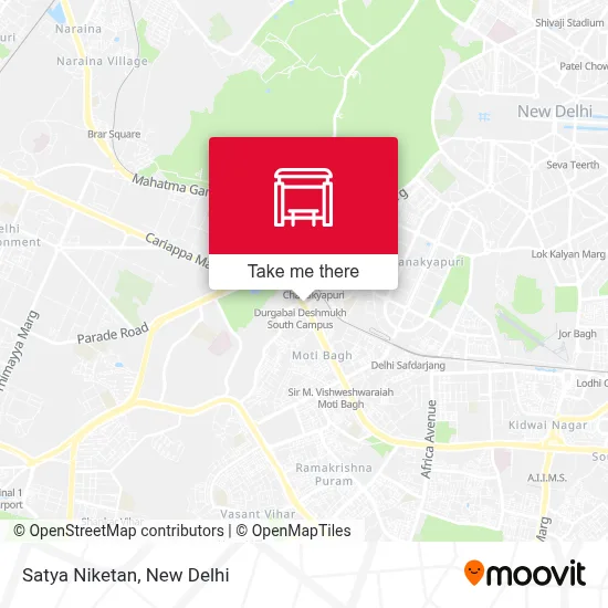 Satya Niketan map