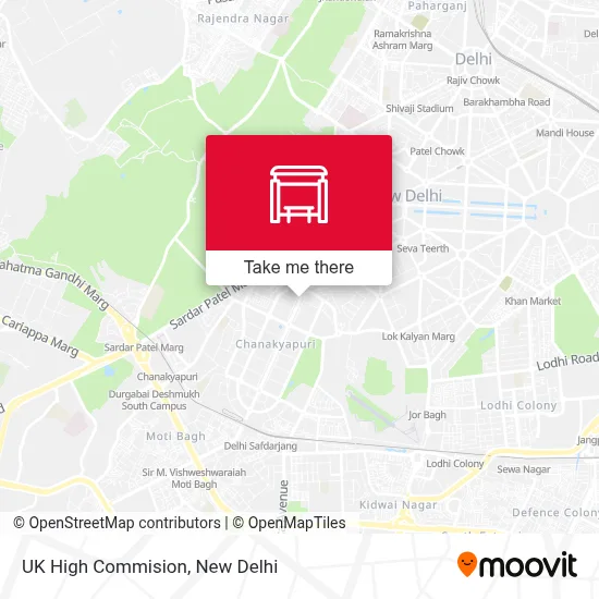 UK High Commision map