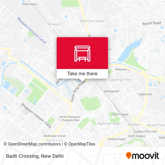 Badli Crossing map