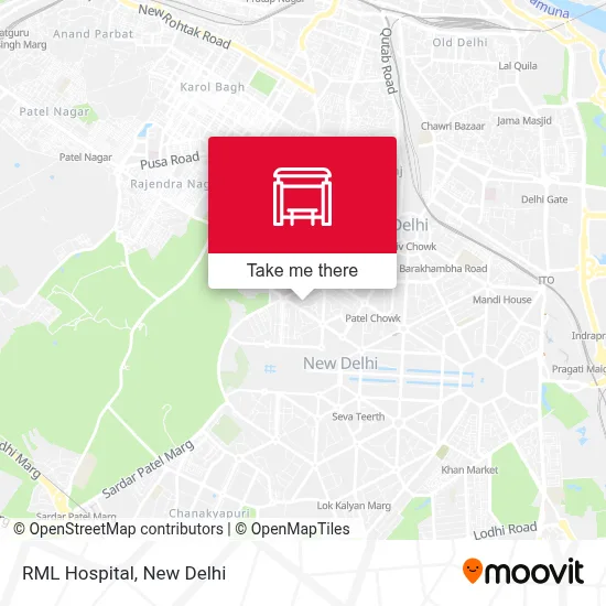 RML Hospital map