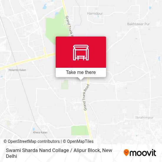 Swami Sharda Nand Collage / Alipur Block map