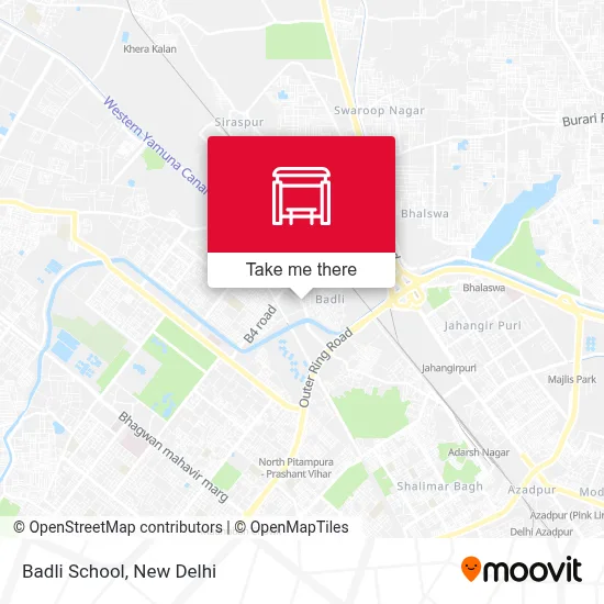 Badli School map