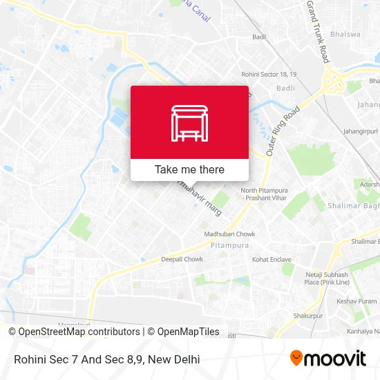 Rohini Sec 7 And Sec 8,9 map