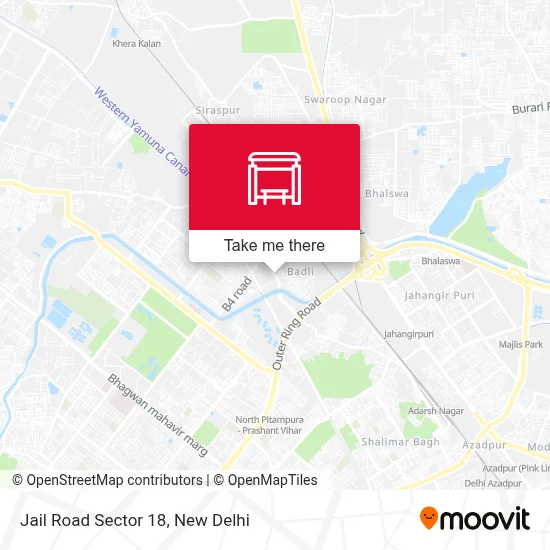 Jail Road Sector 18 map