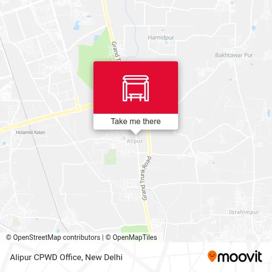 Alipur CPWD Office map