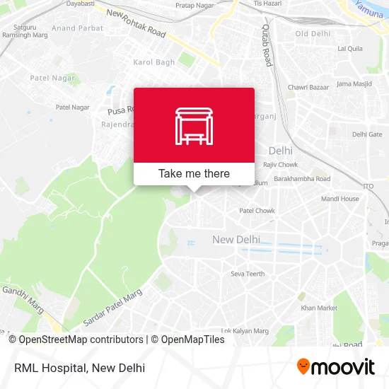 RML Hospital map