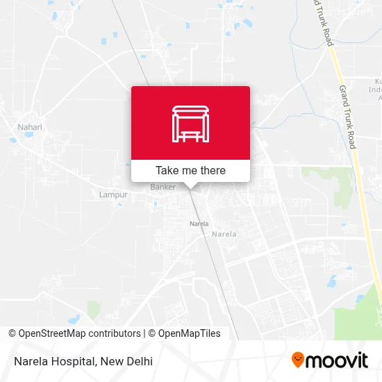 Narela Hospital map