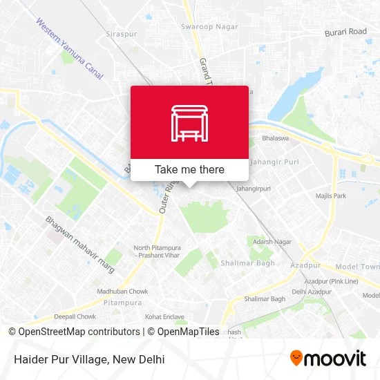 Haider Pur Village map