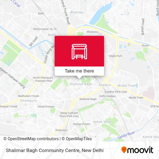 Shalimar Bagh Community Centre map