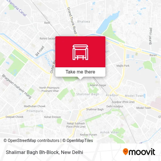 Shalimar Bagh Bh-Block map