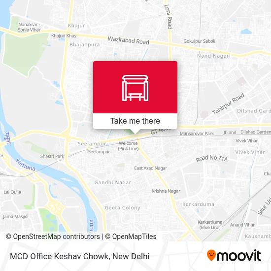 MCD Office Keshav Chowk map