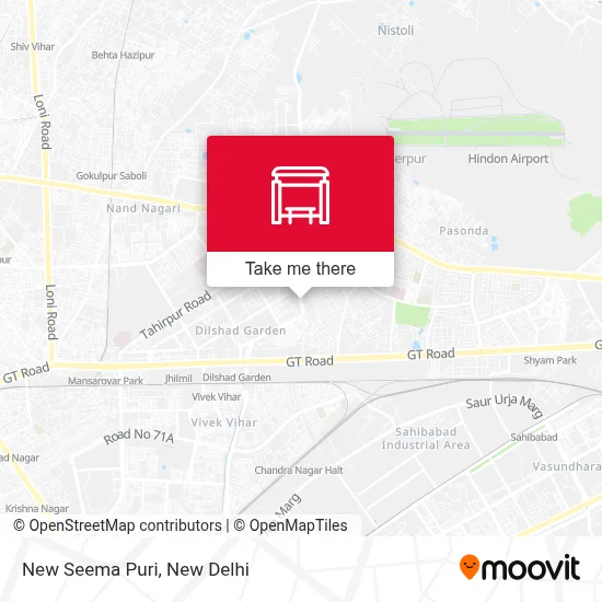 New Seema Puri map