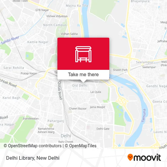 Delhi Library map