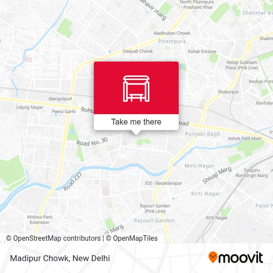 Madipur Chowk map