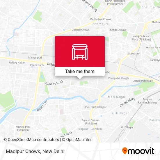 Madipur Chowk map
