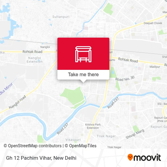 Gh 12 Pachim Vihar map