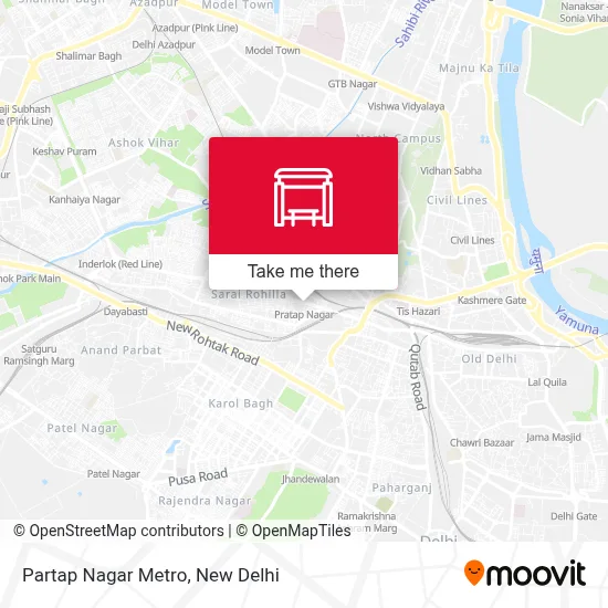 Partap Nagar Metro map