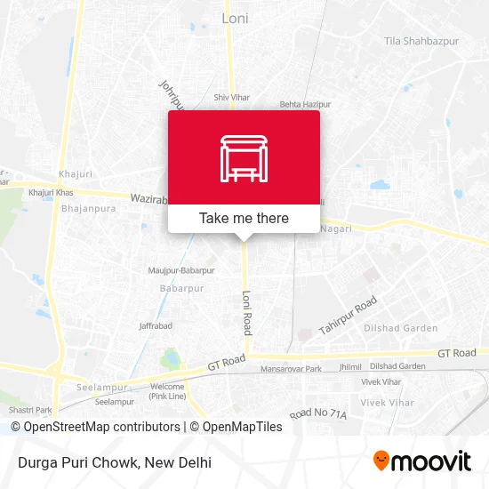 Durga Puri Chowk map