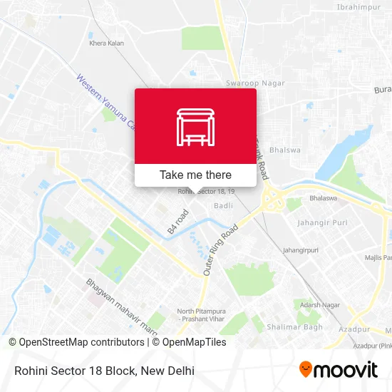 Rohini Sec 18 Block map