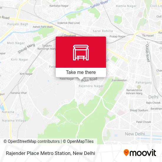 Rajender Place Metro Station map